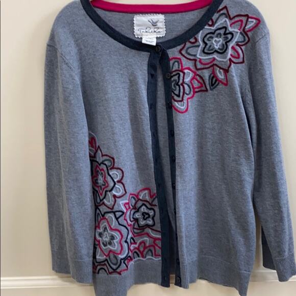 Tabitha L Anthropologie cotton button down sweater - Picture 1 of 6